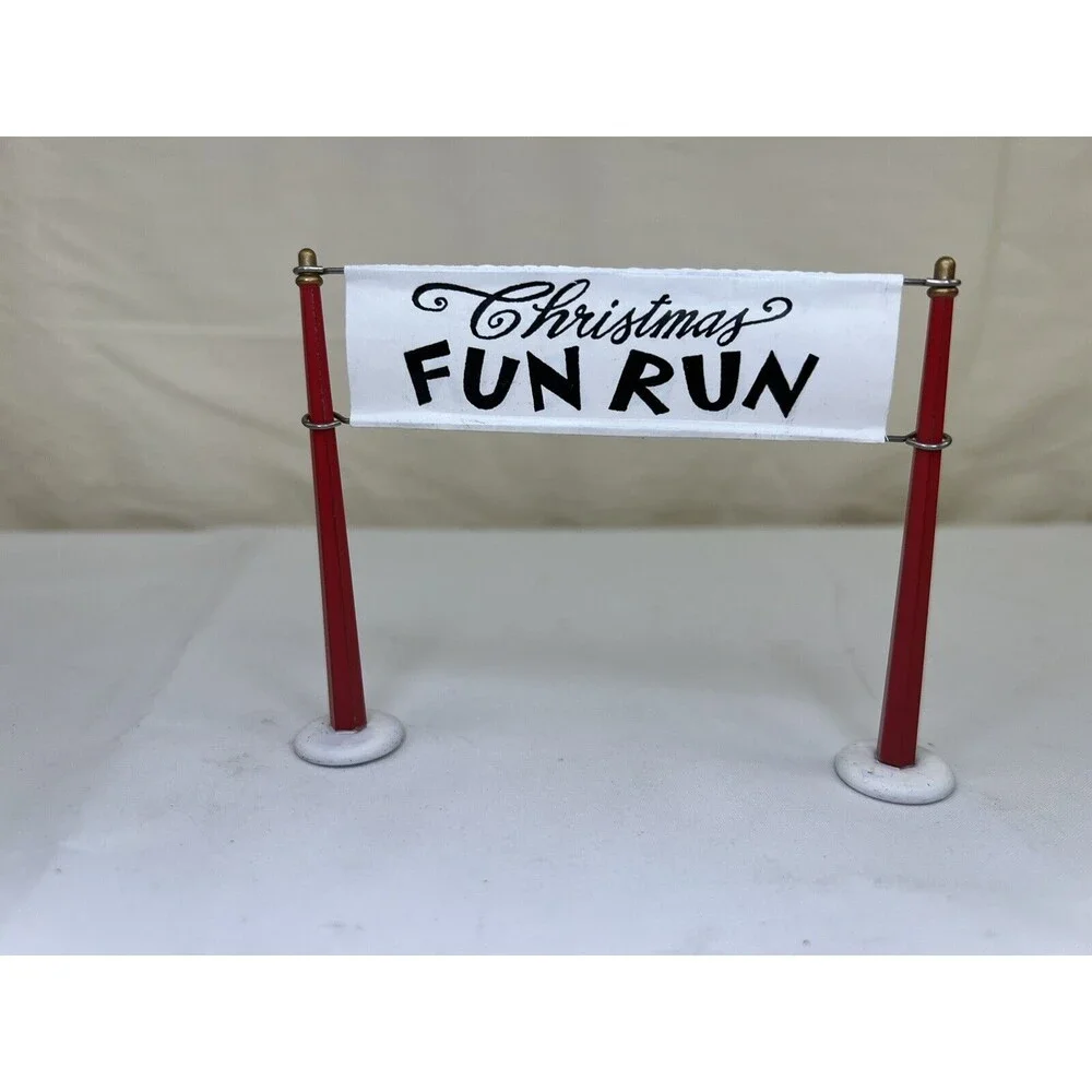 Vtg Dept. 56 Xmas‎ Village Accessories 1993 North Pole Gate & Fun Run Gate